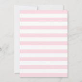 Invitations de douche pour bébé rose et or Unicorn (Dos)