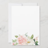 Invitations de douche pour bébé rose pâle (Dos)