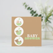 Invitations de douche pour bébé super mignonne (Debout devant)