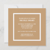 Invitations de douche pour bébé super mignonne (Dos)