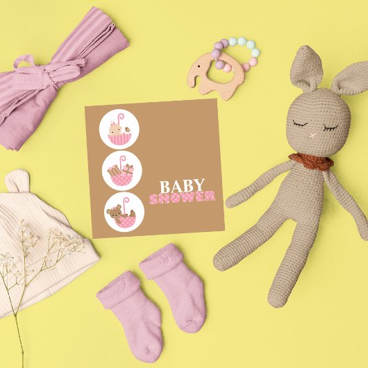 Invitations de douche pour bébé super mignonne