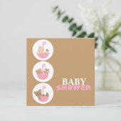 Invitations de douche pour bébé super mignonne (Debout devant)