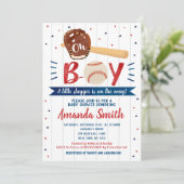 Invitations de douche pour bébé sur le thème du ba (Debout devant)