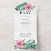 Invitations de douche pour bébé sur le thème Luau (À l'intérieur)
