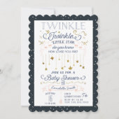 Invitations de douche pour bébés Twinkle Little St (Devant)