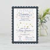 Invitations de douche pour bébés Twinkle Little St (Debout devant)