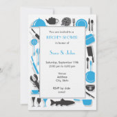 Invitations de douche pour couples - Cuisine (Devant)