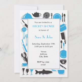 Invitations de douche pour couples - Cuisine
