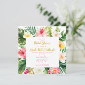 Invitations de douche tropicale nuptiale, personna (Debout devant)