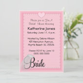 Invitations de douche Voile nuptiale (Debout devant)