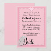 Invitations de douche Voile nuptiale (Devant / Derrière)