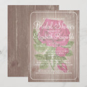 Invitations de douches à la florale russe de Fuchs (Devant / Derrière)