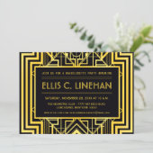 Invitations de douches de la Bachelorette géométri (Debout devant)