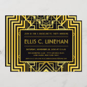 Invitations de douches de la Bachelorette géométri (Devant / Derrière)