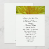 Invitations de douches de maman du Jardin Jaune (Devant / Derrière)
