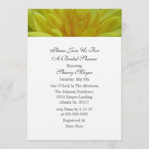Invitations de douches de maman du Jardin Jaune