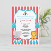 Invitations de douches du Carnaval de cirque (Debout devant)