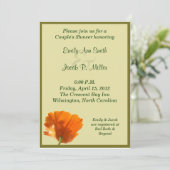 Invitations de douches d'un couple de coquelicots (Debout devant)