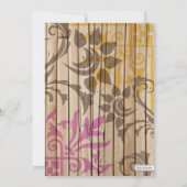 Invitations de douches en lune de miel Tiki Tropic (Dos)