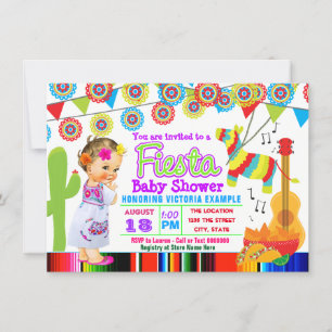 Invitations de douches Fiesta au Mexique