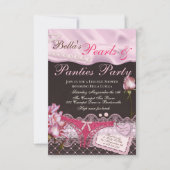 Invitations de douches Lingerie (Devant)