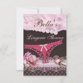 Invitations de douches Lingerie (Dos)