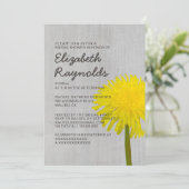 Invitations de douches nuptiales à Dandelion Vinta (Debout devant)