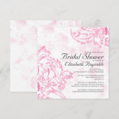 Invitations de douches nuptiales à la mode (Devant / Derrière)
