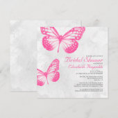 Invitations de douches nuptiales à papillon (Devant / Derrière)