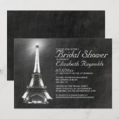 Invitations de douches nuptiales à Paris (Devant / Derrière)