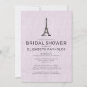 Invitations de douches nuptiales à Paris (Devant)