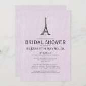 Invitations de douches nuptiales à Paris (Devant / Derrière)