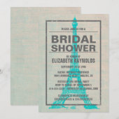 Invitations de douches nuptiales à Paris (Devant / Derrière)