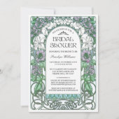 Invitations de douches nuptiales Art nouveau V.02 (Devant)