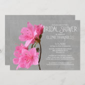 Invitations de douches nuptiales Azalea (Devant / Derrière)