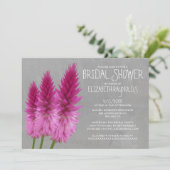 Invitations de douches nuptiales Celosia (Debout devant)
