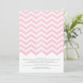 Invitations de douches nuptiales Chevron Zigzag (Debout devant)