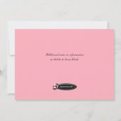 Invitations de douches nuptiales classiques "Pop t (Dos)