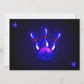 Invitations de douches nuptiales Cosmic Glow Bowli (Dos)