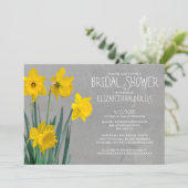 Invitations de douches nuptiales Daffodil (Debout devant)