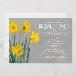 Invitations de douches nuptiales Daffodil