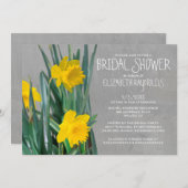 Invitations de douches nuptiales Daffodils (Devant / Derrière)