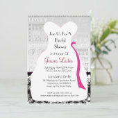 Invitations de douches nuptiales Damas modernes (Debout devant)