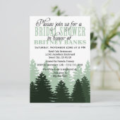 Invitations de douches nuptiales dans la forêt enc (Debout devant)