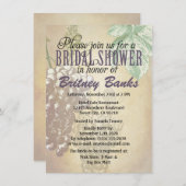 Invitations de douches nuptiales dans le vignoble (Devant / Derrière)