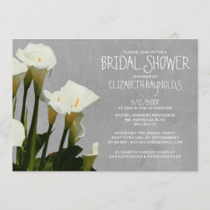Invitations de douches nuptiales de Calla Lily