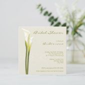Invitations de douches nuptiales de Calla Lily (Debout devant)