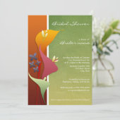 Invitations de douches nuptiales de Calla Lily (Debout devant)