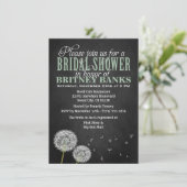 Invitations de douches nuptiales de Chalkboard Dan (Debout devant)