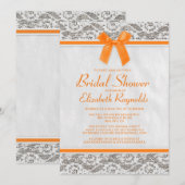 Invitations de douches nuptiales de dentelle de ca (Devant / Derrière)